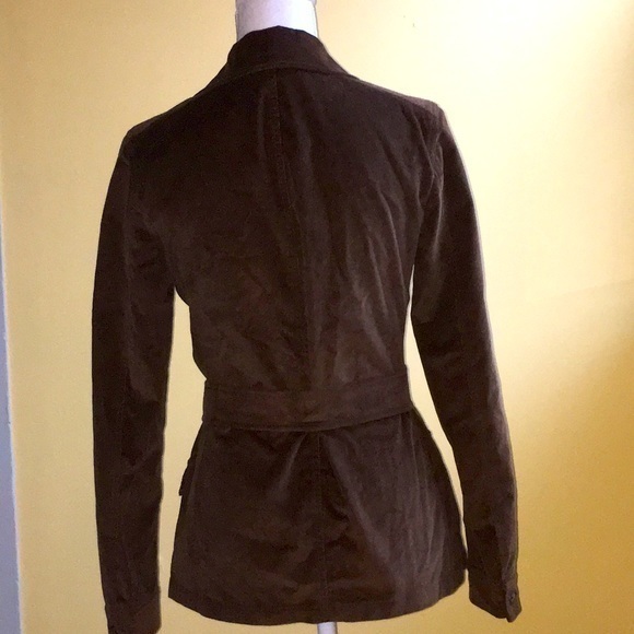 Piazza Sempione brown corduroy jacket with belt - Picture 5 of 11